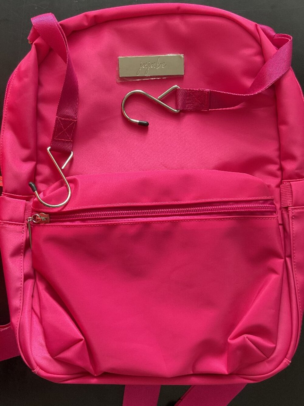 Jujube Pink Backpack Diaper Bag with Stroller Strap/Hooks NWOT